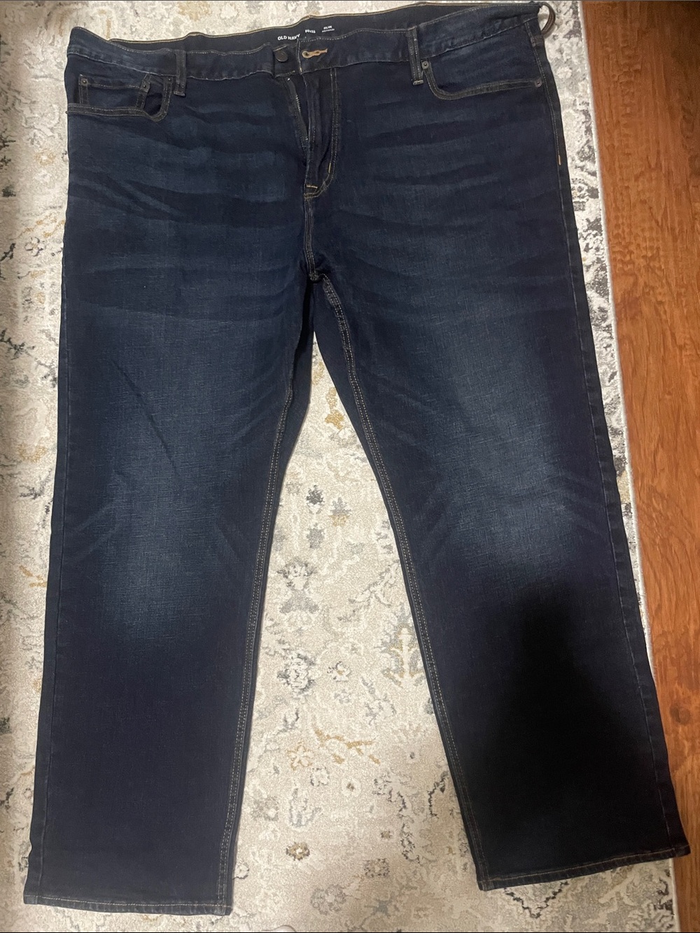 Old Navy Men's Dark Blue Stretch Jeans-Slim Taper-Never Worn